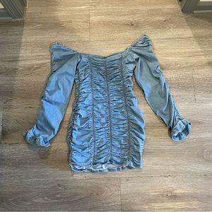 Denim fashion nova mini dress